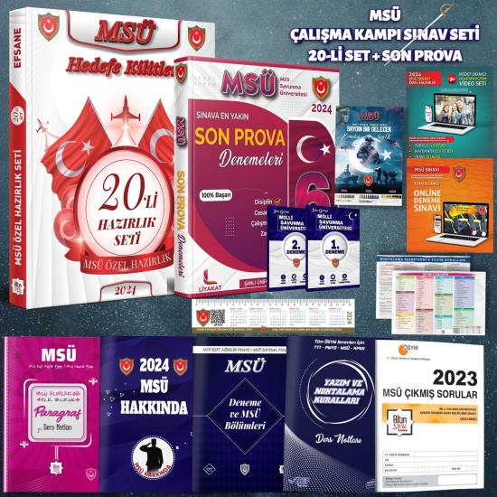 MSÜ 22’li Efsane Set - 2024 MSÜ Özel Hazırlık - Altın Seri Yayınları