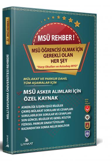 MSÜ Rehber Denemeleri - 2024 Alımlarına Özel Hazırlık- Rütbeli Asker Olmak İçin Gerekli Olan Bilgiler