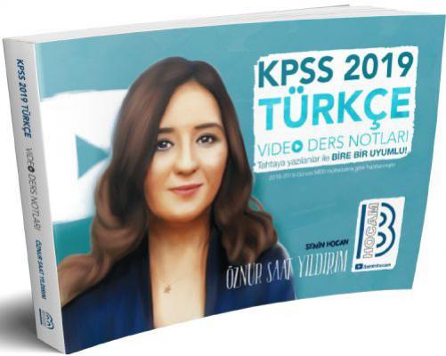 2019 KPSS Türkçe Video Ders Notları Benim Hocam Yayınları