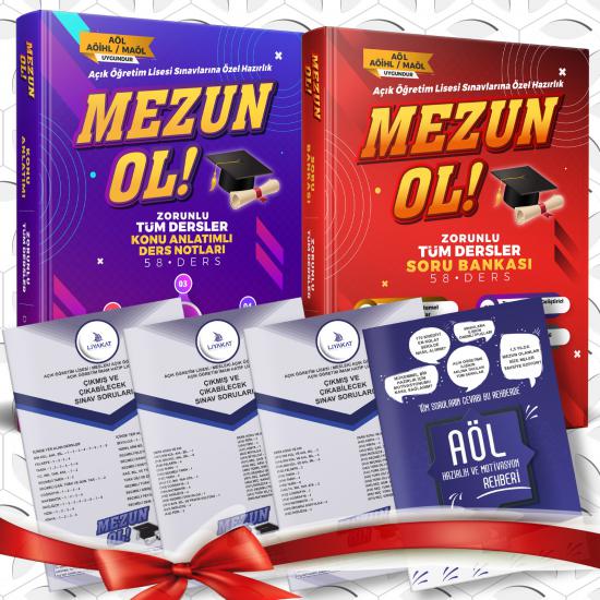 Mezun OL Zorunlu Tüm Dersler Konu Anlatımlı Ders Notları - Açık Öğretim Lisesi Sınavlarına Özel Hazırlık