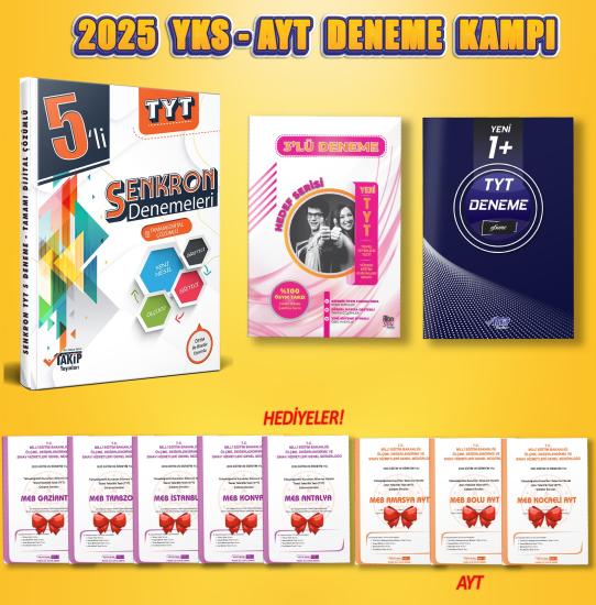  TYT 10’lu Senkron Denemeleri - 2026 TYT Özel Hazırlık -Tamamı Dijital Çözümlü