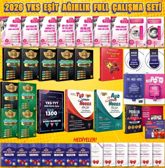2026 AYT Eşit Ağırlık Konu ve Soru Seti (17’li+10’lu+7’li+4’lü Set)