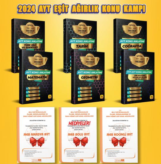2026 AYT Eşit Ağırlık Konu Anlatımı Seti (6’lı Set) - 2026 AYT Özel Hazırlık - Hedef Serisi 