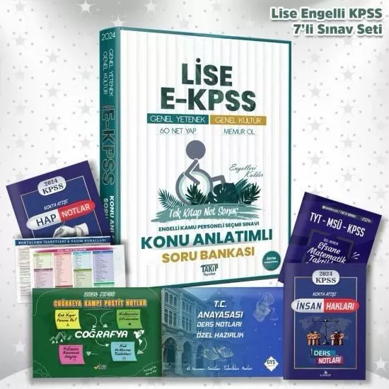 Engelli Lise KPSS Özel Hazırlık - Hedef Odaklı Konu Anlatımı - Memuriyete Giden En Kısa Yol