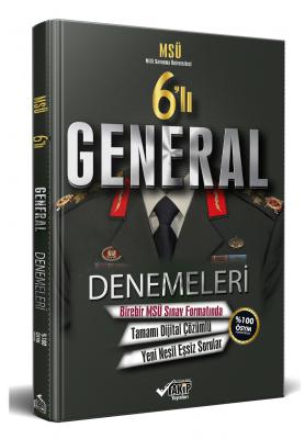 6’lı MSÜ General Denemeleri - 2024 Alımlarına Özel Hazırlık -Tamamı Dijital Çözümlü