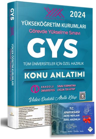 2024 Yükseköğretim Kurumları Görevde Yükselme Sınavı Özel Hazırlık -Konu Anlatımlı Ders Notları Tüm Kadrolar İçin