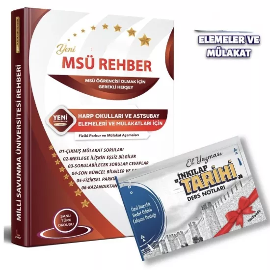 MSÜ Rehber Denemeleri - 2026 Alımlarına Özel Hazırlık- Rütbeli Asker Olmak İçin Gerekli Olan Bilgiler