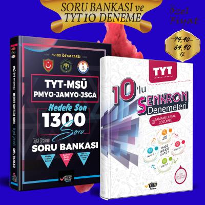 (2’li Sınav Seti) TYT Soru Bankası-TYT 10’lu Deneme- (Jandarma Olmak İçin Gerekli Olan Bilgiler) 2024 Alımları İçin Özel Kaynak