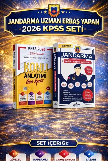 2027 Jandarma Uzman Erbaş Yapan KPSS Set 