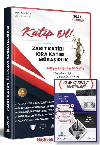Katip OL- Klavye ve Mülakat Aşaması İçin (Zabıt Katibi Olmak İçin Gerekli Olan Bilgiler) 2026 Alımları İçin Özel Kaynak