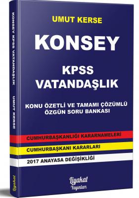 2019 KPSS Vatandaşlık - Konsey- Liyakat Yayınları- Umut Kerse