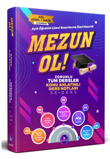 Mezun OL Zorunlu Tüm Dersler Konu Anlatımlı Ders Notları - Açık Öğretim Lisesi Sınavlarına Özel Hazırlık