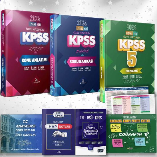 LİSANS EFSANE 8 Lİ SET KPSS KONU ANL + SORU BANK + 5 DENEME + 5 HEDİYE - 2024 YENİ ÖSYM MÜFREDATINA UYGUN - HEDEF ODAKLI ÇALIŞMA SETİ