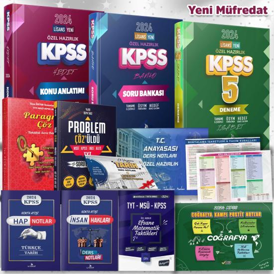 @seninhocan TAKTİKLİ LİSANS  FULL SET KPSS KONU ANL + SORU BANK + 5 DENEME + PARAGRAF ÇÖZ + PROBLEM ÇÖZÜLDÜ - Hedef Odaklı Çalışma Kitabı - 2024 KPSS Özel Hazırlık