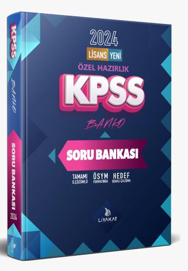 KPSS BANKO 2024 KPSS Özel Hazırlık Tamamı Çözümlü Soru Bankası