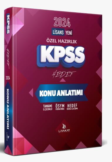 HEDEF KPSS Konu Anlatımı - Hedef Odaklı Çalışma Kitabı - 2024 KPSS Özel Hazırlık