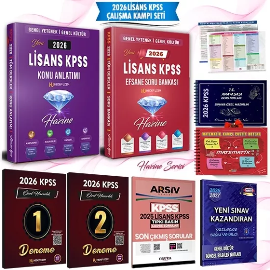 2026 LİSANS KPSS ÇALIŞMA KAMPI SETİ - 2026 KPSS Özel Hazırlık