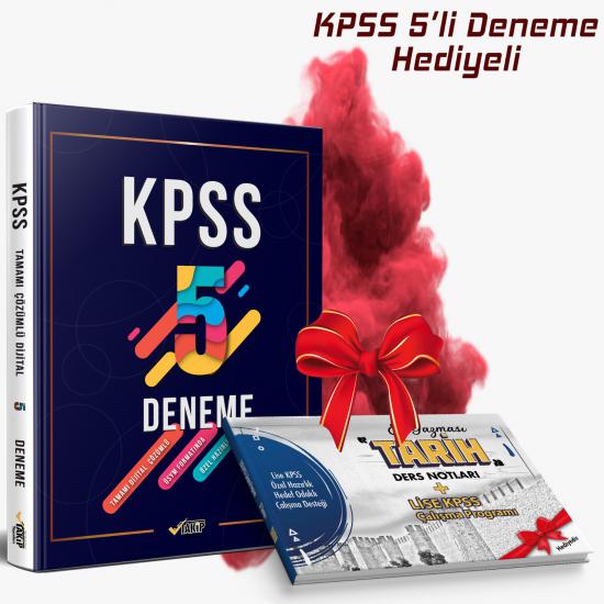 Lise KPSS 5 Deneme - Memuriyete Giden En Kısa Yol - Tarih Ders Notu Hediye 