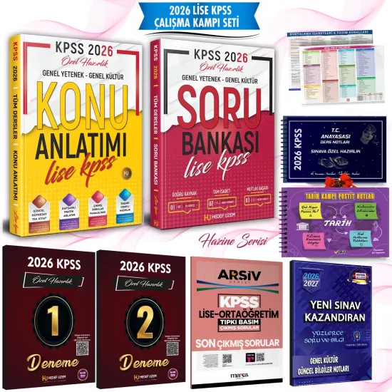 2026 LİSE KPSS ÇALIŞMA KAMPI SETİ - Memuriyete Giden En Kısa Yol