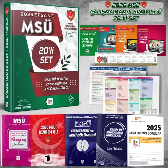 MSÜ 22’li Efsane Set - 2026 MSÜ Özel Hazırlık - Altın Seri Yayınları
