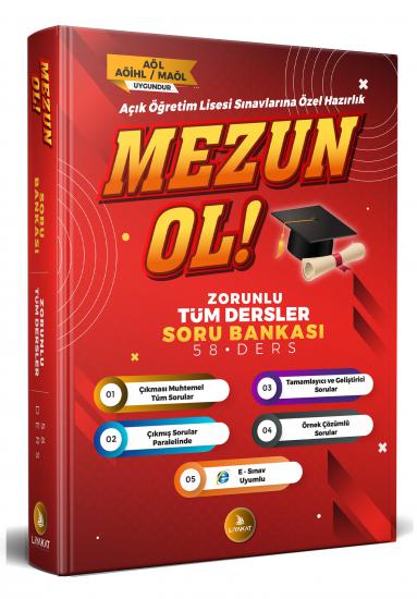 Mezun OL Zorunlu Tüm Dersler Soru Bankası - Açık Öğretim Lisesi Sınavlarına Özel Hazırlık