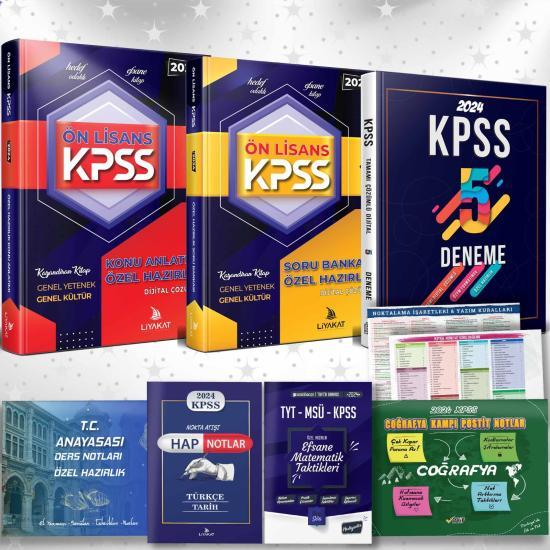 ÖN LİSANS EFSANE 8 Lİ SET KPSS KONU ANL + SORU BANK + 5 DENEME + 5 HEDİYE - 2024 YENİ ÖSYM MÜFREDATINA UYGUN - Hedef Odaklı Çalışma Seti