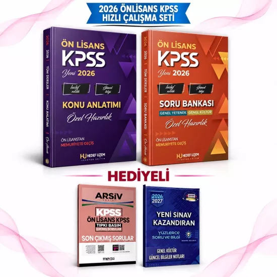 2026 ÖN LİSANS KPSS ÇALIŞMA KAMPI SETİ  - Memuriyete Giden En Kısa Yol 