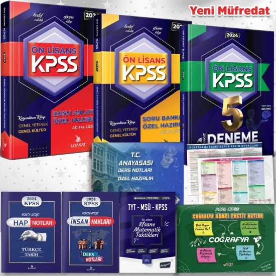 ÖN LİSANS EFSANE 9LU SET KPSS KONU ANL + SORU BANK + 5 DENEME + 5 HEDİYE - 2024 YENİ ÖSYM MÜFREDATINA UYGUN - Hedef Odaklı Çalışma Seti
