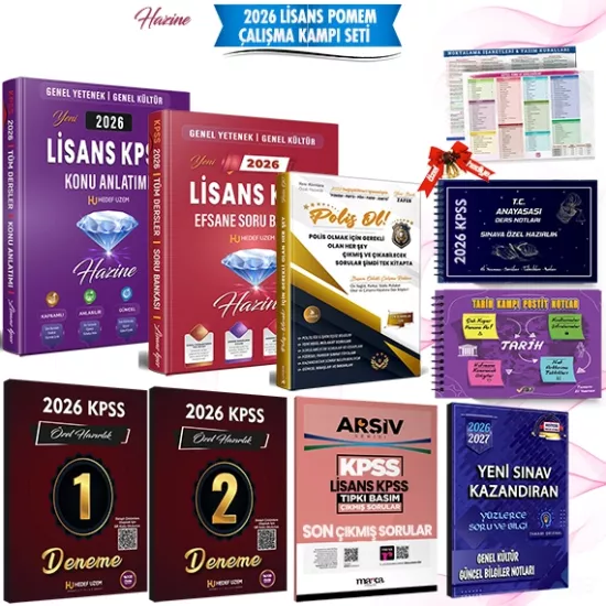 2026 POMEM LİSANS KPSS ÇALIŞMA KAMPI SETİ - 2026 KPSS Özel Hazırlık