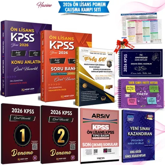 2026 POMEM ÖN LİSANS KPSS ÇALIŞMA KAMPI SETİ - Memuriyete Giden En Kısa Yol 