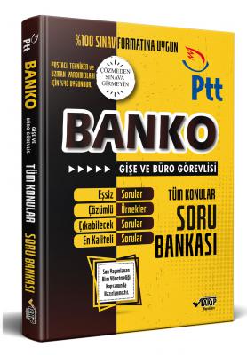 PTT Banko 2024-1 Gişe ve Büro Görevlisi Yeni Nesil Soru Bankası 