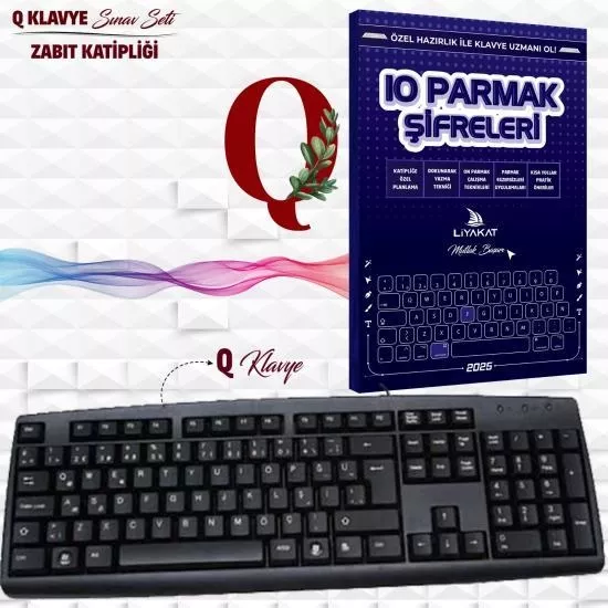 Katip OL- Q Klavye Seti (Klavye Sınavı Aşaması İçin) 2025 Alımları İçin Özel Kaynak
