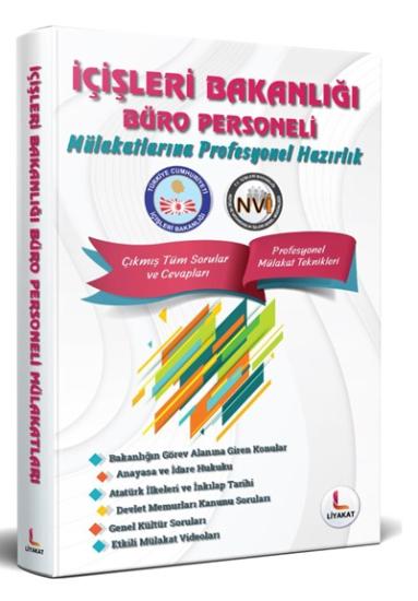 Liyakat İçişleri Bakanlığı Büro Personeli Mülakatları Çıkmış Sorular ve Mülakat Teknikleri Liyakat Yayınları