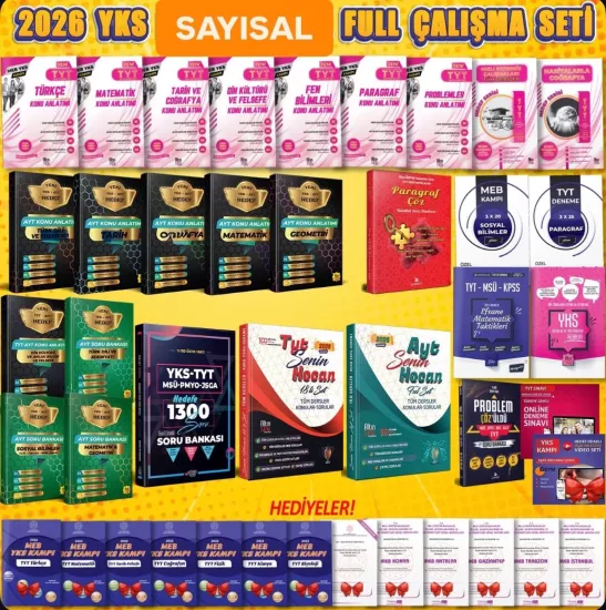 2026 AYT Sayısal Konu ve Soru Seti (17’li+10’lu+7’li+3’lü Set)