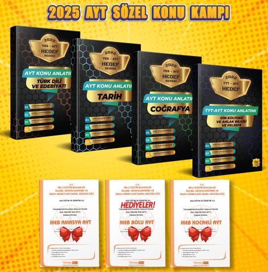 2024 AYT Sözel Konu Anlatım Seti (7’li Set) - 2024 AYT Özel Hazırlık - Hedef Serisi 
