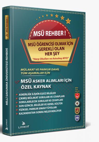 MSÜ Rehber Denemeleri - 2024 Alımlarına Özel Hazırlık- Rütbeli Asker Olmak İçin Gerekli Olan Bilgiler