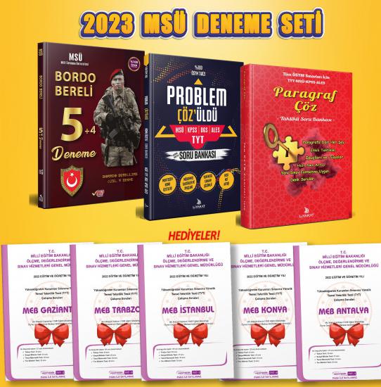 MSÜ Bordo Bereli 5+4 Deneme - 2023 Alımlarına Özel Hazırlık 