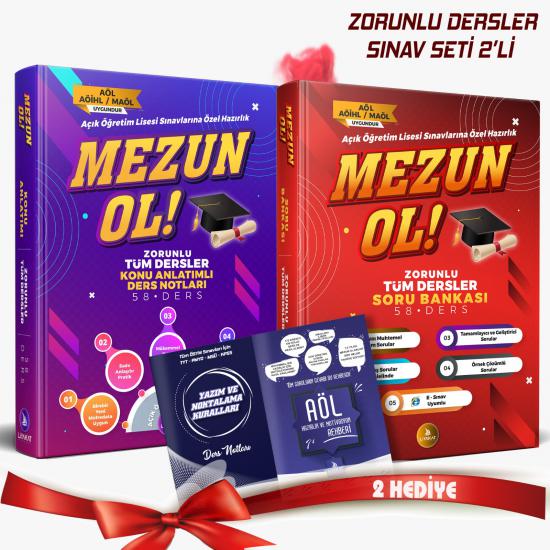 Mezun OL Zorunlu Tüm Dersler Konu Anlatımlı Ders Notları - Açık Öğretim Lisesi Sınavlarına Özel Hazırlık
