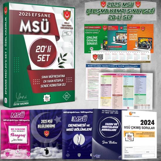 MSÜ 22’li Efsane Set - 2026 MSÜ Özel Hazırlık - Altın Seri Yayınları