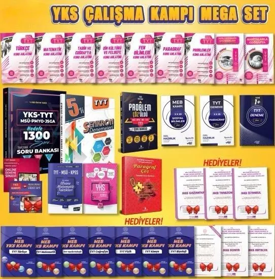 ⚡ 2027 YKS KAMPI-YKS Özel Hazırlık-18’li Set (11+7 Hediyeli)