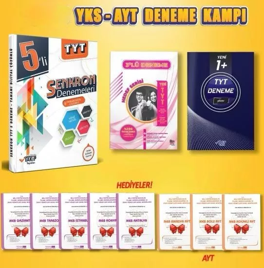  TYT 10’lu Senkron Denemeleri - 2027 TYT Özel Hazırlık -Tamamı Dijital Çözümlü