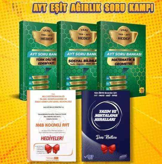 2027 AYT Eşit Ağırlık Soru Seti (4+3lü Set)