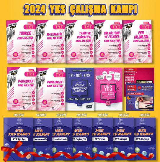 ⚡ 2024 YKS KAMPI-YKS Özel Hazırlık-18’li Set (11+7 Hediyeli)